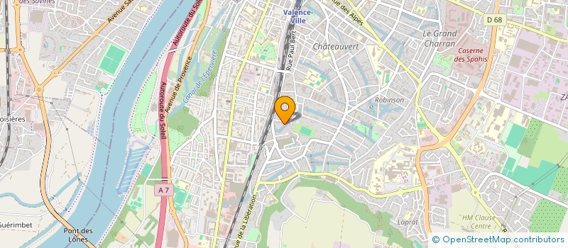 localisation de l'entreprise MADAME CHRISTINE TABOUL  VALENCE