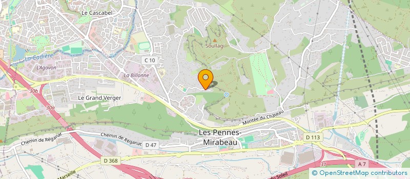localisation de l'entreprise MADAME CHRISTINE TAHON à LES PENNES-MIRABEAU