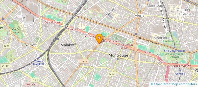 localisation de l'entreprise MADAME CHRISTINE TAMBUTE  MALAKOFF