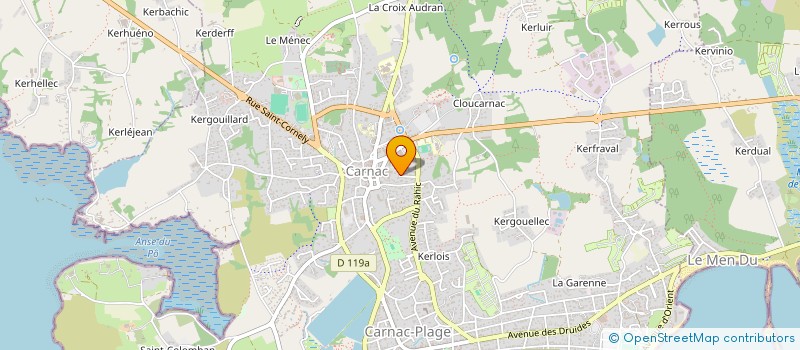 localisation de l'entreprise MADAME CHRISTINE TAVERNIER  CARNAC