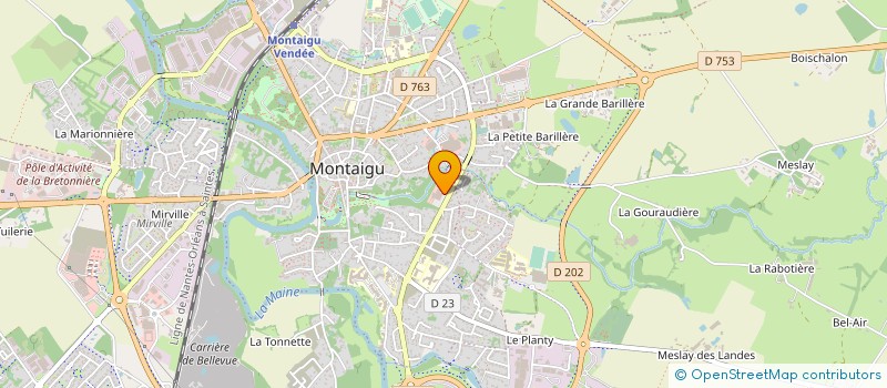 localisation de l'entreprise MADAME CHRISTINE TENAILLEAU à MONTAIGU-VENDEE