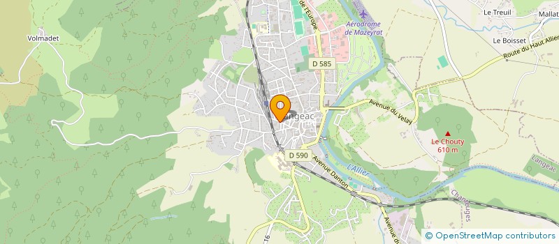 localisation de l'entreprise MADAME CHRISTINE TERRASSON  LANGEAC