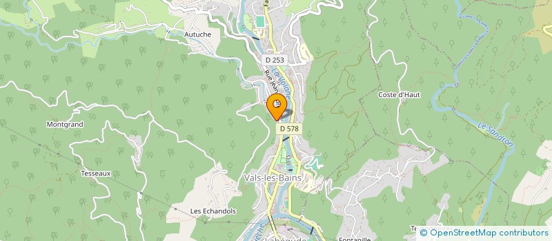 localisation de l'entreprise MADAME CHRISTINE TESTON à VALS-LES-BAINS