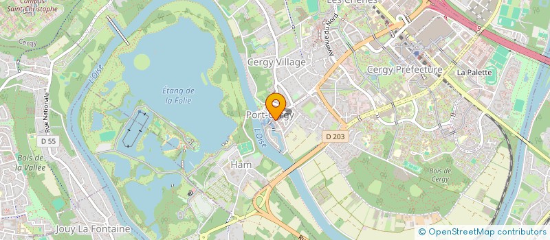 localisation de l'entreprise MADAME CHRISTINE TESTUD  CERGY