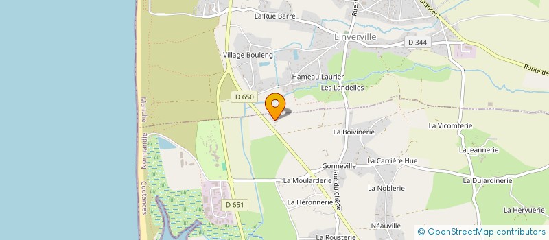 localisation de l'entreprise MADAME CHRISTINE THAUVIN  BLAINVILLE-SUR-MER