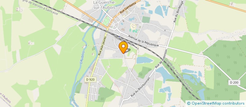 localisation de l'entreprise MADAME CHRISTINE THENAULT  LA GUERCHE-SUR-L'AUBOIS