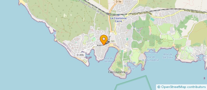 localisation de l'entreprise MADAME CHRISTINE THEVENIN  MARTIGUES