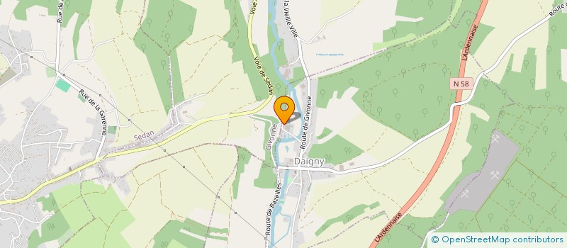localisation de l'entreprise MADAME CHRISTINE THIEFFINE  DAIGNY