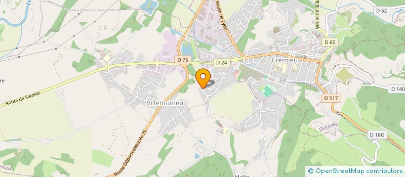 localisation de l'entreprise MADAME CHRISTINE THIELAN  VILLEMOIRIEU