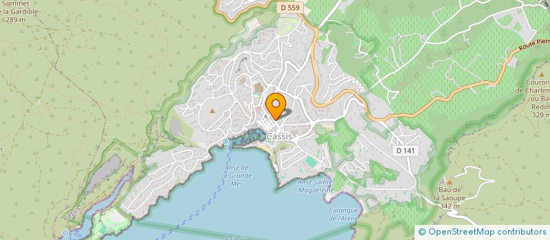 localisation de l'entreprise MADAME CHRISTINE THIRION  CASSIS