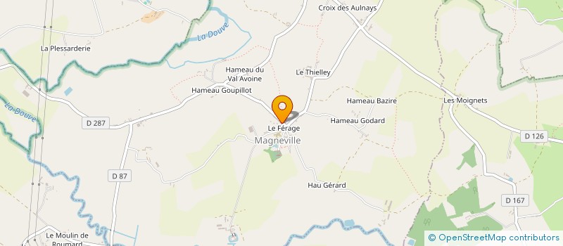 localisation de l'entreprise MADAME CHRISTINE THOMAS  MAGNEVILLE