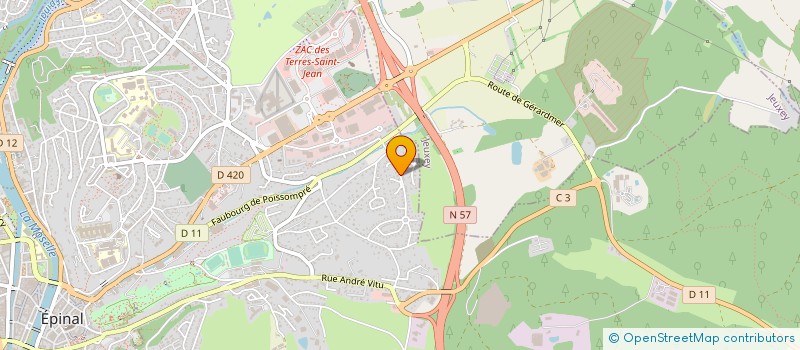 localisation de l'entreprise MADAME CHRISTINE THOMAS  EPINAL