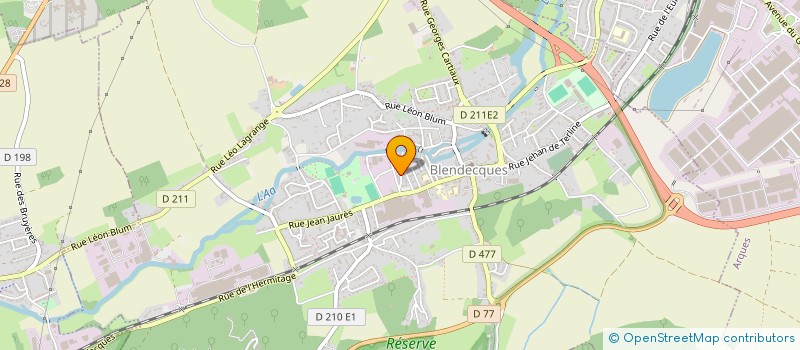 localisation de l'entreprise MADAME CHRISTINE THOMAS  BLENDECQUES