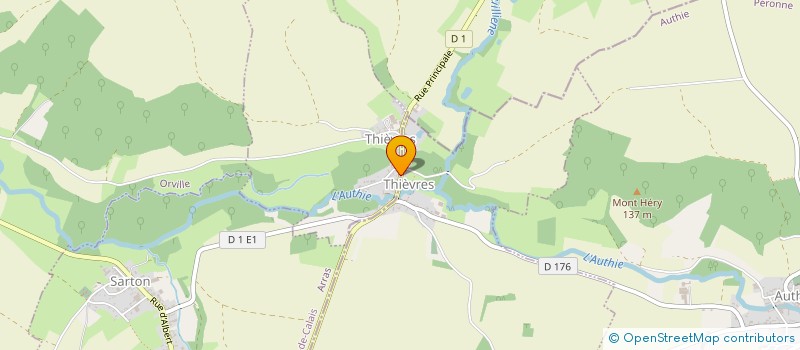 localisation de l'entreprise MADAME CHRISTINE THUILLIER  THIEVRES