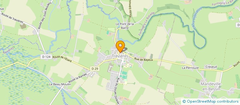 localisation de l'entreprise MADAME CHRISTINE TOUGARD  TREVIERES