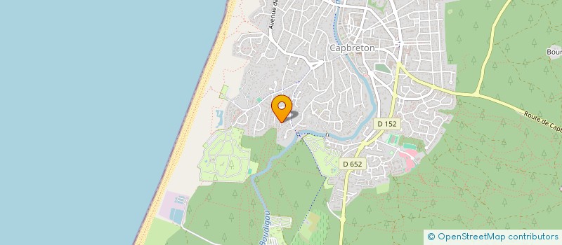 localisation de l'entreprise MADAME CHRISTINE TOULAN  CAPBRETON