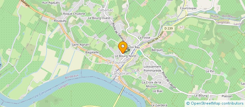 localisation de l'entreprise MADAME CHRISTINE TOWNSEND  LE TOURNE