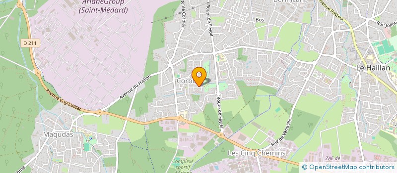 localisation de l'entreprise MADAME CHRISTINE TRAN VAN DINH  SAINT-MEDARD-EN-JALLES