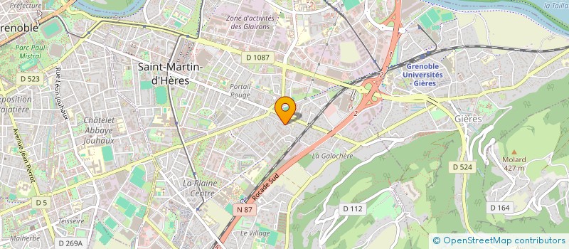 localisation de l'entreprise MADAME CHRISTINE TREVISAN  SAINT-MARTIN-D'HERES