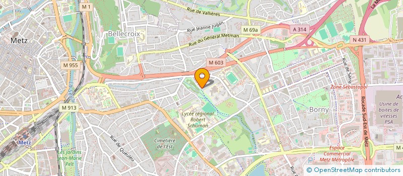 localisation de l'entreprise MADAME CHRISTINE TRIBOULOT  METZ