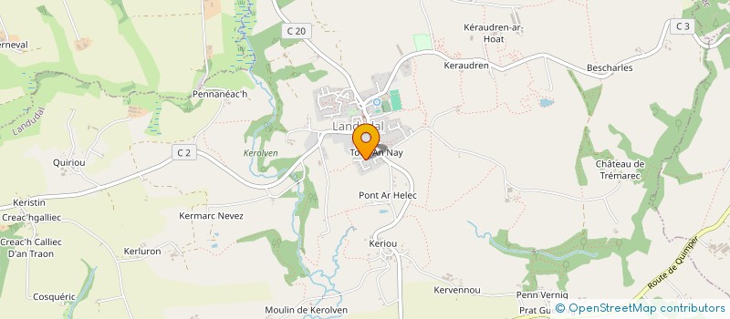 localisation de l'entreprise MADAME CHRISTINE TRIMOREAU  EDERN