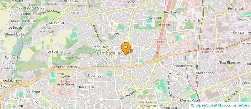 localisation de l'entreprise MADAME CHRISTINE TROLLET à BREST