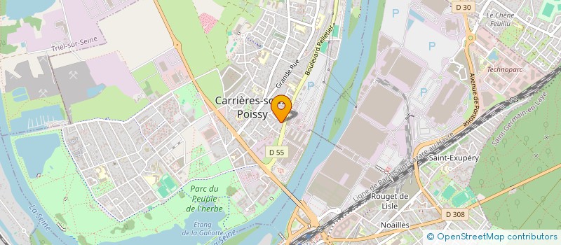 localisation de l'entreprise MADAME CHRISTINE TUOURI  CARRIERES-SOUS-POISSY