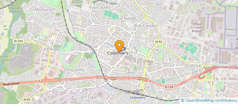 localisation de l'entreprise MADAME CHRISTINE URBEN à COLOMIERS