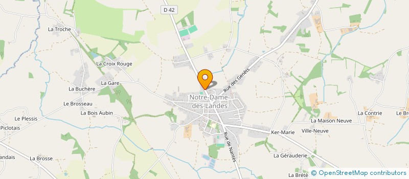 localisation de l'entreprise MADAME CHRISTINE VALAIS  NOTRE-DAME-DES-LANDES