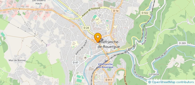 localisation de l'entreprise MADAME CHRISTINE VALIERE  VILLEFRANCHE-DE-ROUERGUE