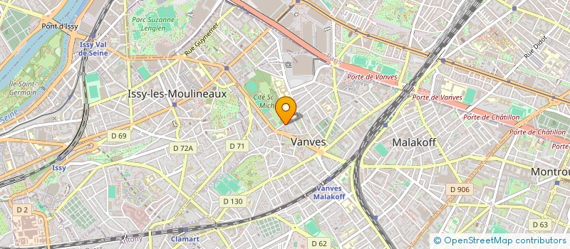 localisation de l'entreprise MADAME CHRISTINE VALIS  VANVES