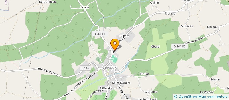 localisation de l'entreprise MADAME CHRISTINE VALTON  CERCOUX