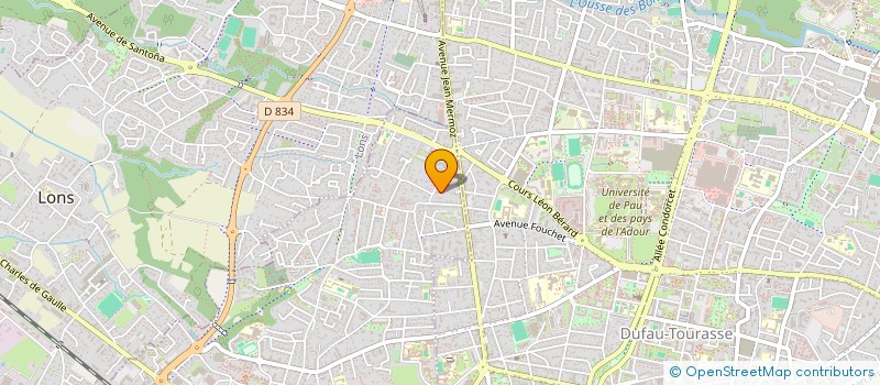 localisation de l'entreprise MADAME CHRISTINE VANDERHAEGLE  BILLERE