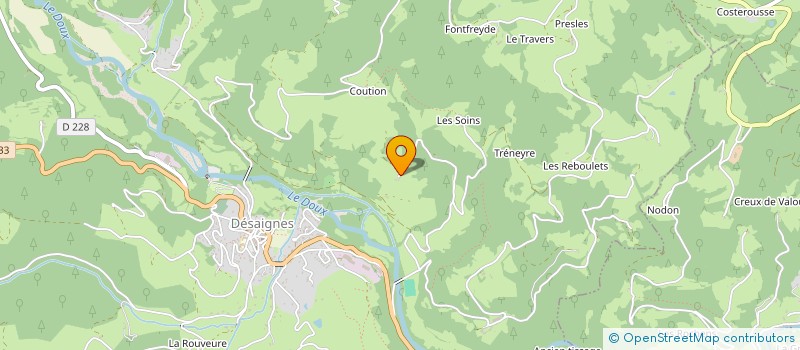 localisation de l'entreprise MADAME CHRISTINE VAREILLE  DESAIGNES