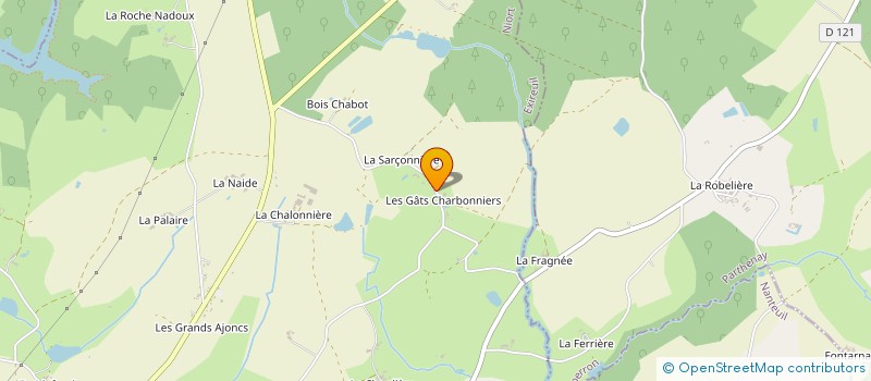 localisation de l'entreprise MADAME CHRISTINE VEILLON  EXIREUIL