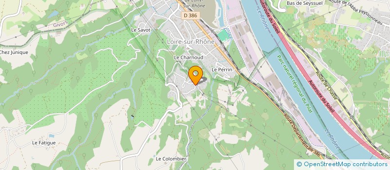 localisation de l'entreprise MADAME CHRISTINE VELLIN à LOIRE-SUR-RHONE