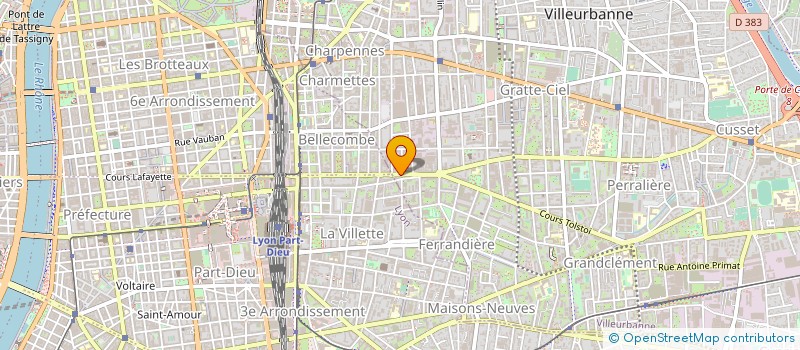 localisation de l'entreprise MADAME CHRISTINE VERDERA à VILLEURBANNE