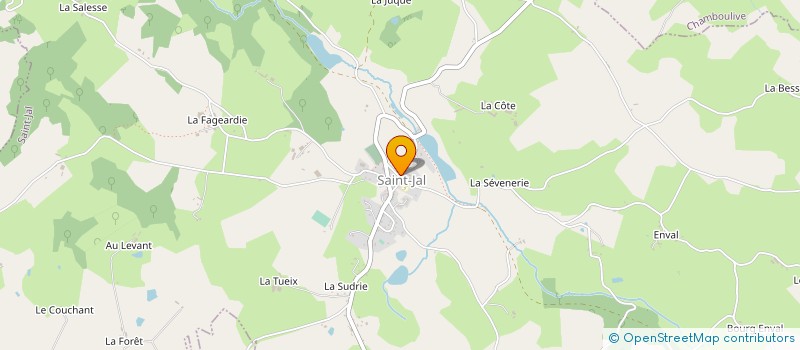 localisation de l'entreprise MADAME CHRISTINE VERDIER à SAINT-JAL