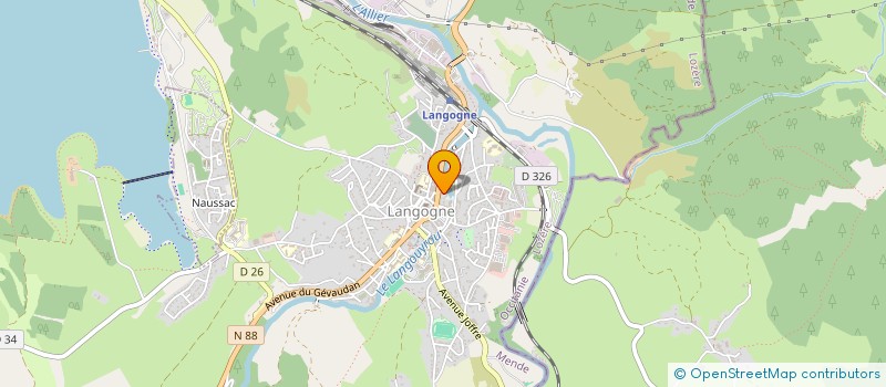 localisation de l'entreprise MADAME CHRISTINE VERN  LANGOGNE