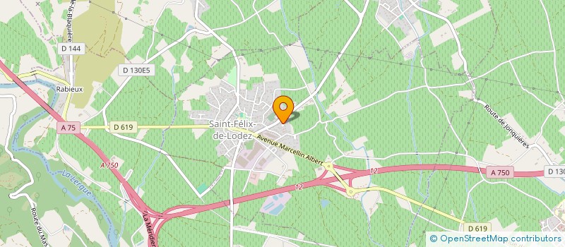 localisation de l'entreprise MADAME CHRISTINE VERNAZOBRES  SAINT-FELIX-DE-LODEZ