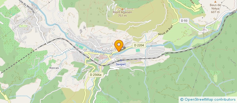 localisation de l'entreprise MADAME CHRISTINE VERPOORTEN  SOSPEL