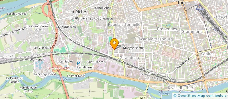 localisation de l'entreprise MADAME CHRISTINE VESTERGAARD  TOURS