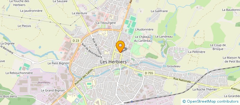 localisation de l'entreprise MADAME CHRISTINE VETTER à LES HERBIERS