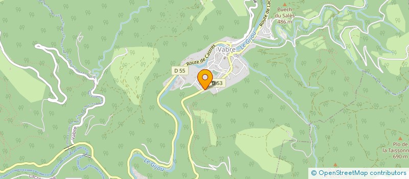 localisation de l'entreprise MADAME CHRISTINE VICAIRE  VABRE