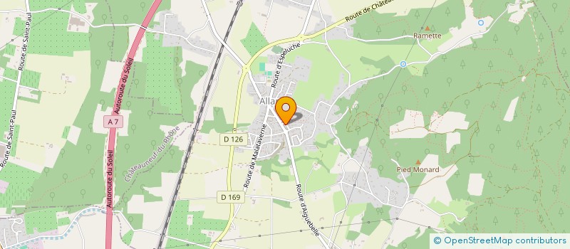 localisation de l'entreprise MADAME CHRISTINE VIGNAL  ALLAN