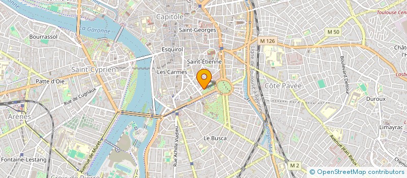 localisation de l'entreprise MADAME CHRISTINE VILLARS  TOULOUSE