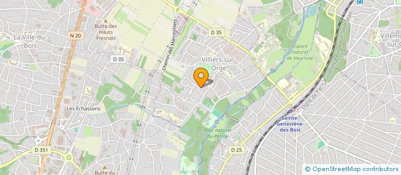 localisation de l'entreprise MADAME CHRISTINE VILLIER  VILLIERS-SUR-ORGE