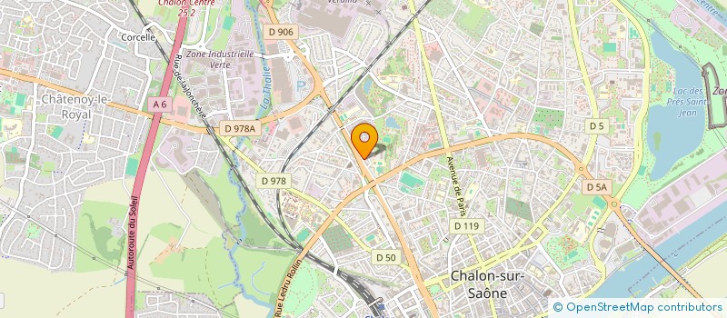 localisation de l'entreprise MADAME CHRISTINE VIOLET  CHALON-SUR-SAONE