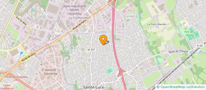 localisation de l'entreprise MADAME CHRISTINE VITRE  SAINTE-LUCE-SUR-LOIRE