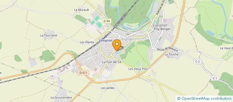 localisation de l'entreprise MADAME CHRISTINE VIVION à LUSIGNAN